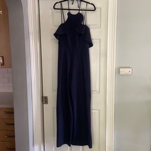 Black Halo Size 6 Navy Jumpsuit - never worn!